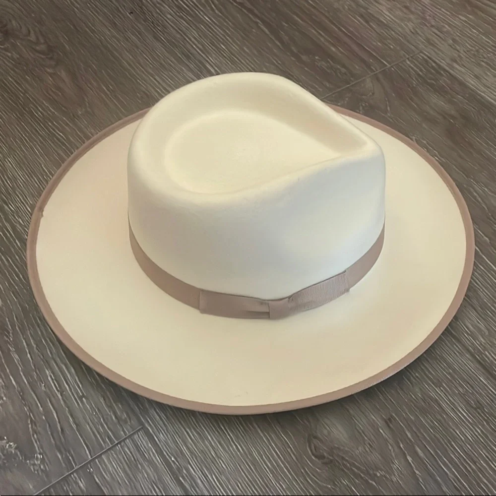 GIGI PIP Cream and Brown Rancher Hat - Picture 4 of 4
